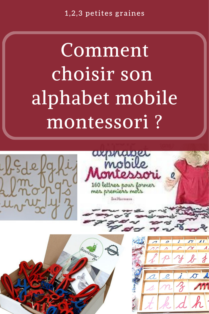 Alphabet mobile européen - cursif (boite incluse) - Montessori Spirit
